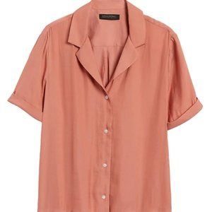 BANANA REPUBLIC - Pink flat collar blouse